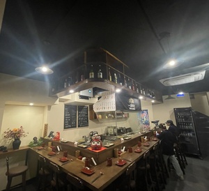 定做乡村风格实木吧台木制桌面商用木制柜台餐厅咖啡吧台面。 - Product Image 2