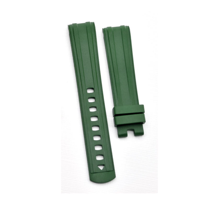 สายรัดสีเขียวแบบไม่มีหัวเข็มขัด