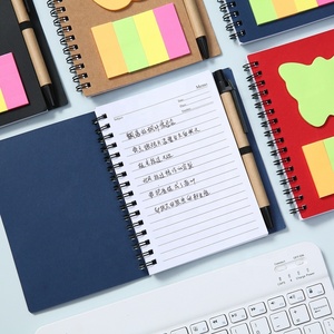Bloc de notas con logotipo personalizado de Office con bolígrafo y notas adhesivas elegantes Notas adhesivas personalizadas Cuaderno de cubierta de papel - Product Image 3