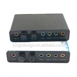 CM6206芯片组外部USB声卡通道5.1 7.1光学声卡适配器，适用于个人电脑笔记本电脑专业 - Product Image 4