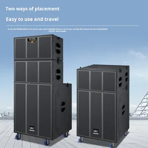 Fonte di fabbrica 500W ad alta potenza 15 pollici Multi-funzionale batteria Mobile esterna palco quadrato linea linea <span class=keywords><strong>Array</strong></span> altoparlante RGB - Product Image 3