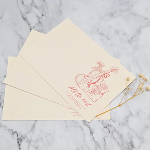 批发定制优质折叠展示卡印刷贺卡各种款式纸卡 - Product Image 1