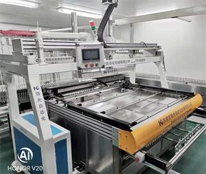 Linea di spruzzatura elettrolitica cosmetica auto-sviluppata automatica Robot scarico di carico 220V 1 anno di apparecchiature per l'automazione