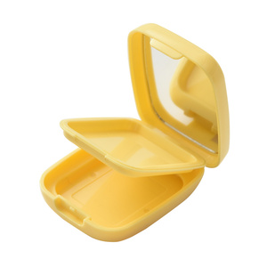<strong>Compact</strong> <strong>Make</strong> up Pressed Powder Empty Case With Mirror and Powder Fuff Cosmetic Foundation Case - Product Image 1