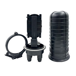 2-Inlet 2-Outlet 24-Port Vertical Dome <strong>Type</strong> Fiber Optic Junction Box FTTH Splice Closure for Outdoor Optical WiFi <strong>Connection</strong> - Product Image 2