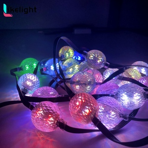 Высокое качество 360 градусов RGB Кристалл пиксельный шар струнный свет DC24V водонепроницаемый подвесной точечный источник света - Product Image 1