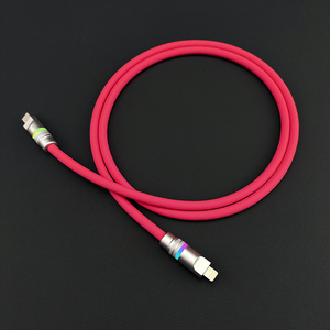 2025 yeni Neon tombul 240W USB C USB C hızlı şarj kablosu ile akıllı ışık RGB renk kademeli parlak LED USB şarj kablosu - Product Image 4