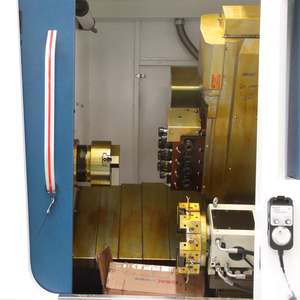 Máquina de torno TCK46A Centros de torneado de cama inclinada con mandril hidráulico Torno CNC multifuncional