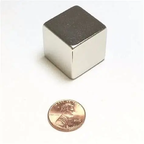 Permanent Rare Earth Square Cube Magnet 1 Inch Heavy Duty Grade N52 For Industry Usage