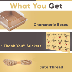 Charcuterie hộp bánh sandwich Sushi mì chiên gà khoai tây chiên dầu-proof dùng một lần hộp đựng thức ăn có nắp đậy rõ ràng - Product Image 3