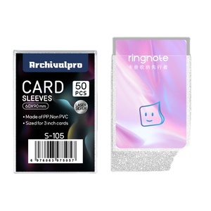 Archivalpro Multiple Color Options PP clear View 3'' K-<strong>pop</strong> Album Star Card Size Second Card Sleeves for Double protection - Product Image 1