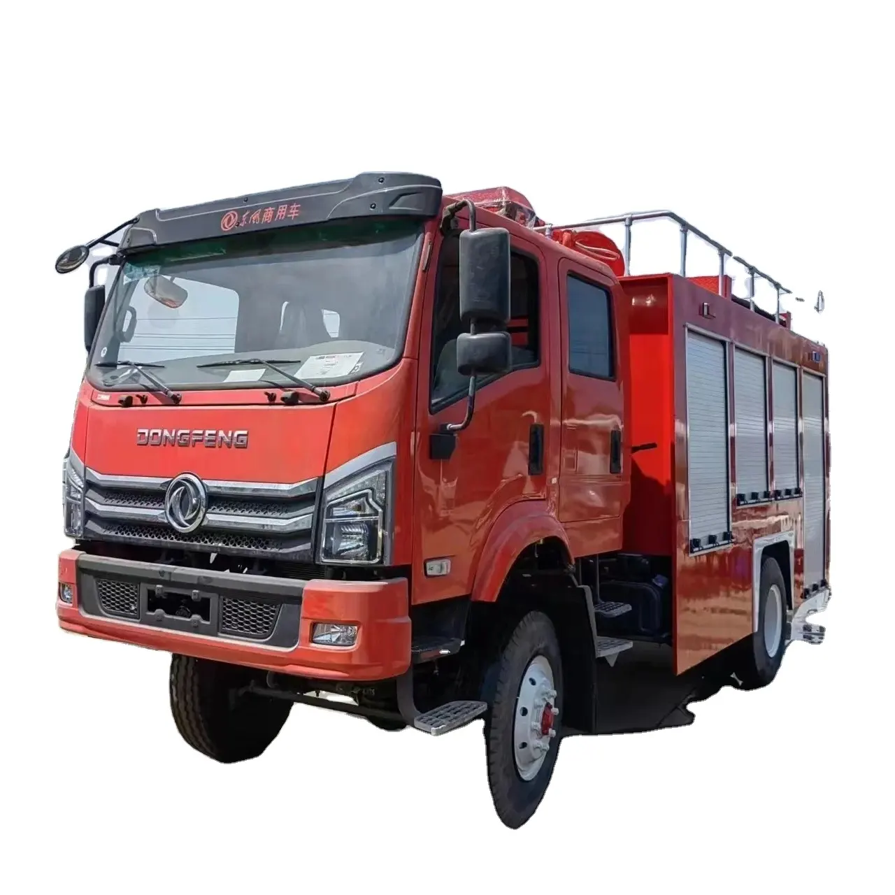 Camión de bomberos Dongfeng Se utiliza principalmente para operaciones de extinción de incendios y misiones de rescate de emergencia
