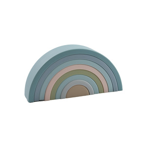 Colourful Silicone <strong>Rainbow</strong> Stacker Nesting <strong>Rainbow</strong> Learning Set Kids Silicone Stacking Toy - Product Image 4