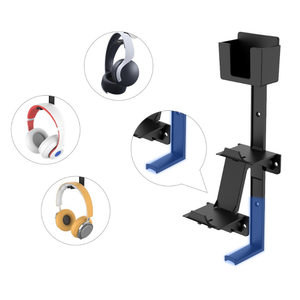 Xbox/PS5/PS4/PS3/Switch Proコントローラーストレージスタンドラック用ウォールマウントホルダーコントローラーリモートコントロールヘッドセットスタンドブラケット - Product Image 6