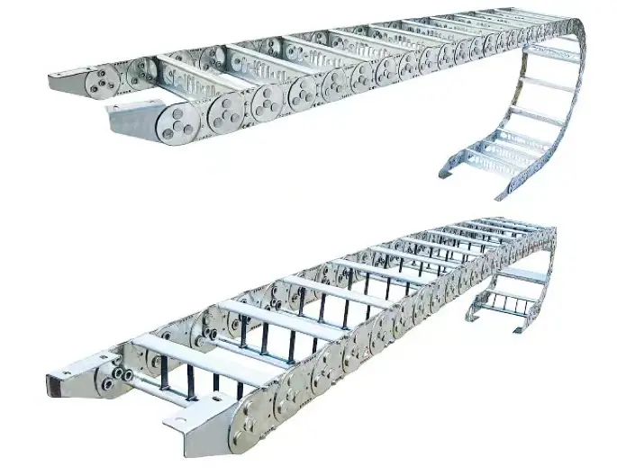 Máquina herramienta digitalizada Bandeja de acero Cable de protección Pista de rodillos Cadena de arrastre de cable de tamaño mediano