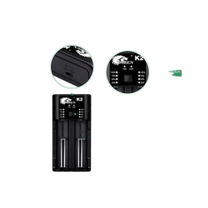 18650充電器IMRENK2LEDユニバーサルインテリジェントUSBデュアルバッテリー充電器18650リチウムイオンバッテリー用2665022650 18500 18350 17670