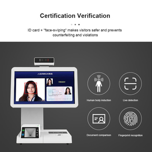 Оптовая продажа простой и удобный в использовании 10,1 дюймов android POS сенсорный экран управления посетителя устройство биометрической идентификации контроля доступа по отпечаткам киоск - Product Image 5