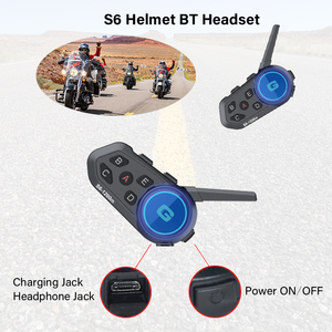 Auriculares impermeables para motocicleta con sistema de intercomunicación BT 5,1 y micrófono 2 en 1 para comunicación con casco - Product Image 3