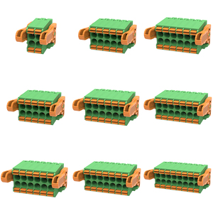Bloques de terminales enchufables de resorte de doble capa de 3,5mm 15EDGKNHG, bloque de terminales de conector de placa a placa de paso de 3,5mm - Product Image 3