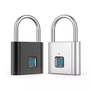 Su geçirmez IP65 akıllı dijital alarmlı saat parmak izi asma kilit/akıllı biyometrik parmak izi asma kilit kutusu çantası bisiklet kapı depo - Product Image 2