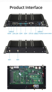 Lüfter loser I5 J4125 J6412 2LAN RS485 RS422 5G Bluetooth Win10 LINUX Desktop-Minicomputer für Industrie - Product Image 6