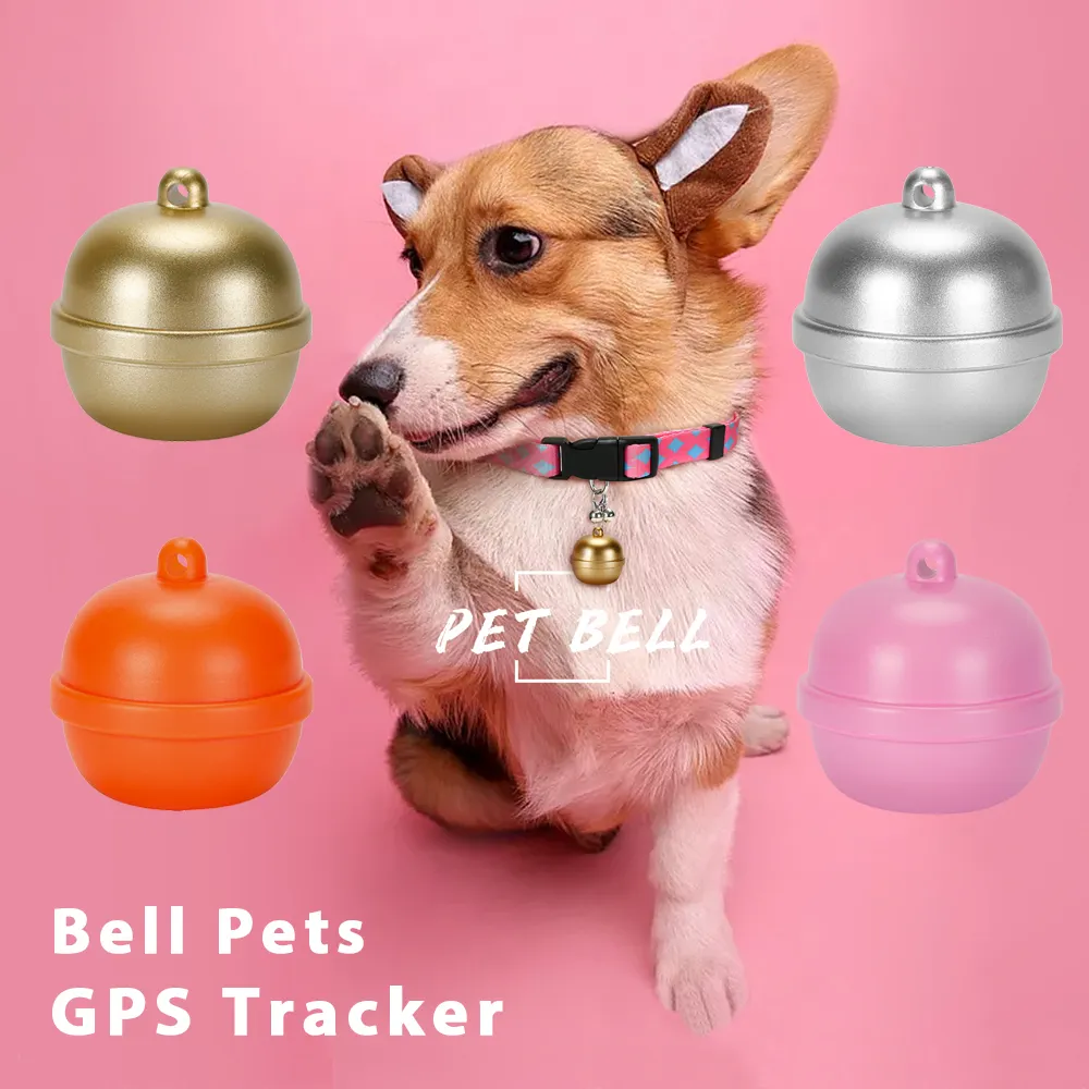 Bán Hot Waterproof GPS Pet Tracker Chuông Shape GPS Mini Tracker Chống Mất GPS Chó Mèo Tracker