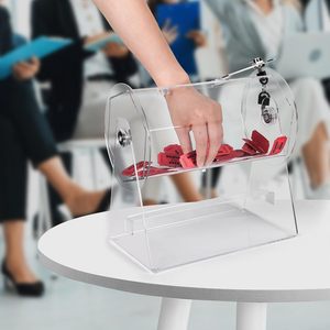 Acrylic Xổ Số hộp trong suốt Xổ Số <span class=keywords><strong>Spinner</strong></span> Bingo trò chơi trống nhỏ Xổ Số - Product Image 1