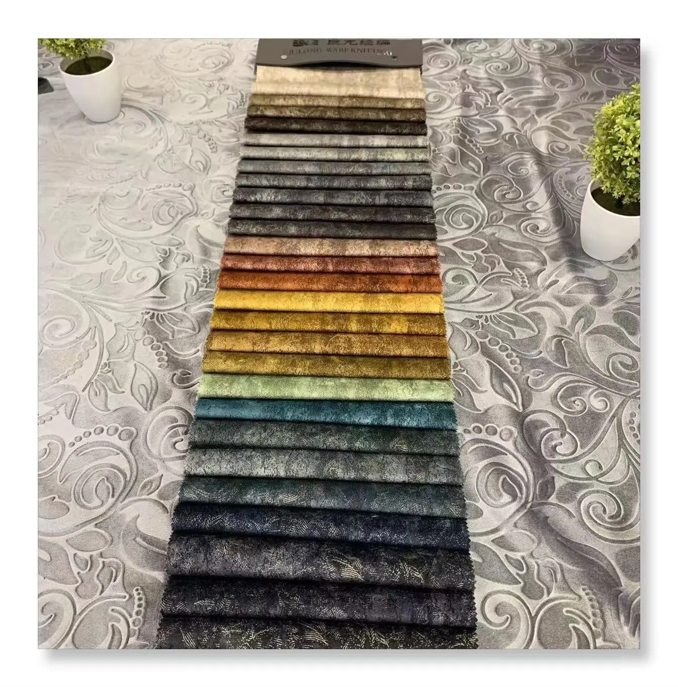 Jl24252-thiết kế đẹp chất lượng tốt 100% polyester keo nổi sofa cho vải dệt