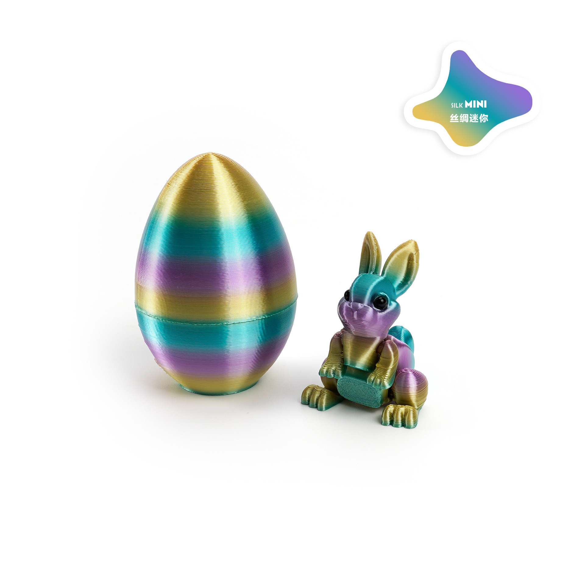 Juego de huevos de conejo (seda mini)