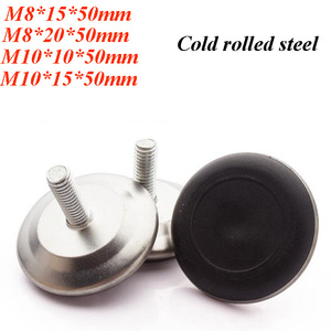 0.32 0.4英寸自流平家具滑行脚金属桌椅腿塑料调平滑道 - Product Image 2