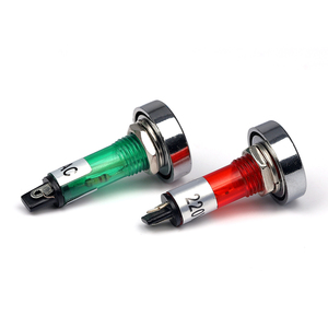 Dc 12V 24V màu đỏ màu xanh lá cây màu vàng LED tín hiệu đèn Xe Cảnh Báo ánh sáng xe máy chỉ số thí điểm ánh sáng - Product Image 3