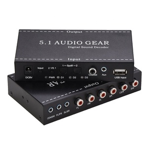 Xput-equipo de Audio Digital 5,1, decodificador de sonido, convertidor, decodificador de Audio Digital a Convertidor analógico 5,1 - Product Image 3