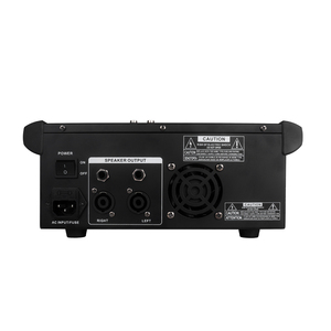 Profesyonel build-in güç amplifikatörü 4 kanal ses mikseri kablosuz mikrofon ile - Product Image 3