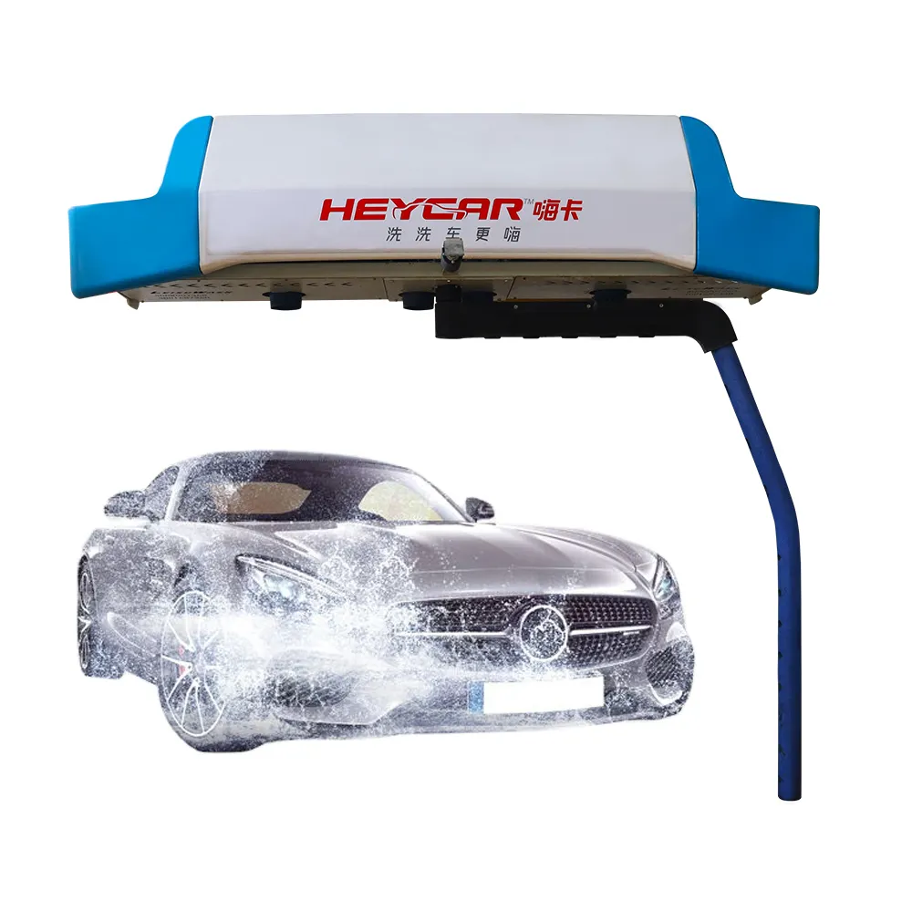 Full automatic car wash limpeza estação para auto grooming carros sem toque spray água espuma limpador