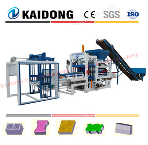 Qt-pavimentadora hidráulica totalmente automática, máquina de bloques de cemento hueco, línea de producción, 4, 5, 6, 8, 10, 12, 15 - Product Image 2