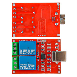 Módulo de relé USB de 2 canales Control de computadora programable para Smart Home DC 5V - Product Image 6