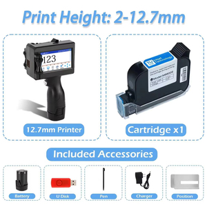 Macchina da stampa manuale con codice qr per batteria con codice a scatola di cartone a getto d'inchiostro