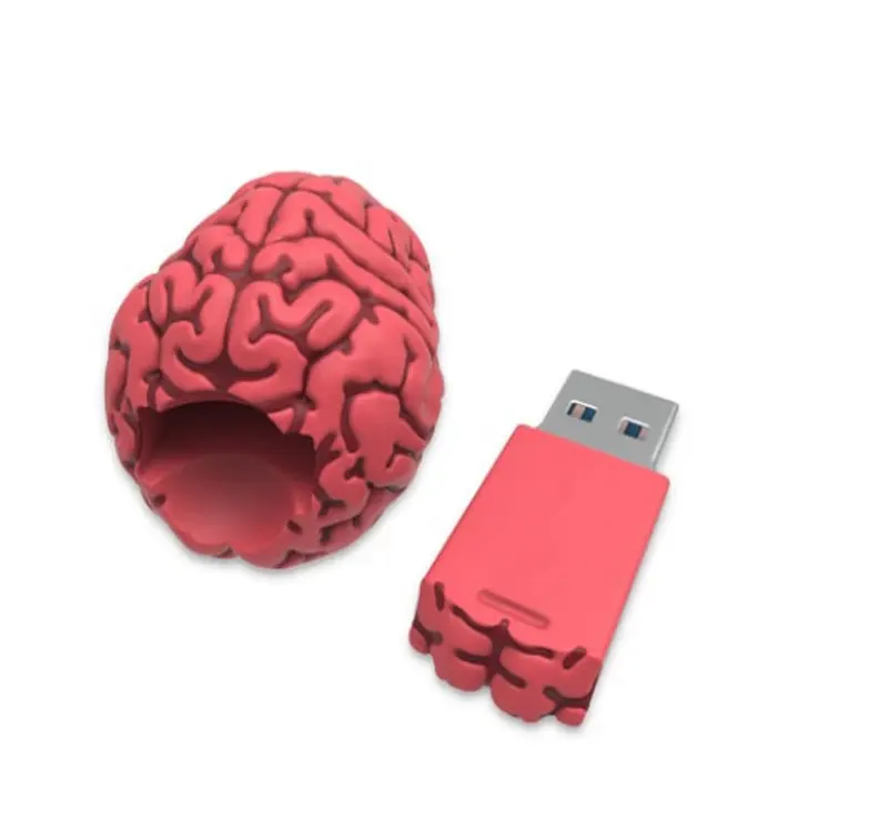 Human臓器形状usbフラッシュドライブ64Gb 4Gb 8Gb 16Gb 32Gb Rubber Silicone PVC USB Funny Shape USB Memory Stick