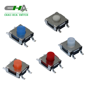 CHA CTSW-6 6*6mm kare dik açı 4 Pin terminali su geçirmez Tact anahtarı ile silikon kapak - Product Image 2