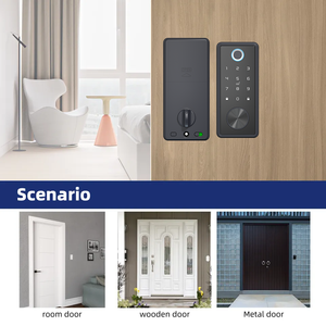 EBKN KF6552 akıllı kilit uzaktan kumanda RFID çelik pirinç Tuya teknolojisi için kart okuyucu alüminyum anahtarsız giriş SDK uyumluluk - Product Image 2