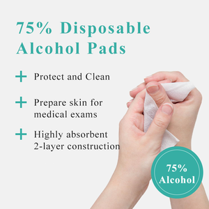 แผ่นรองแอลกอฮอล์สำหรับ75% ผ้าเช็ดทำความสะอาดผิวใช้ภายนอกฉลากส่วนตัว - Product Image 6