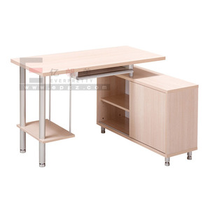 Mobili per ufficio semplice Design moderno rettangolare struttura in acciaio studio Living e scrittura scrivania del Computer con scaffale - Product Image 5