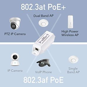 PoE Extender Power Ethernet Extender 100M Distance 1 Port 10/100/1000M Power-over-Ethernet Extender <strong>Lan</strong> Repeater - Product Image 2