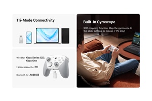 G G7 PRO 3 in 1 kablosuz 2.4G Bt kablolu oyun denetleyicisi xbox serisi X s Pc ve Android oyun Joysstick - Product Image 3