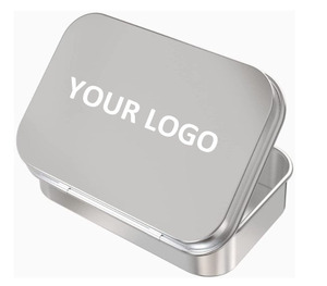 Wholesale Custom Printed Metal <strong>Hinged</strong> Tin <strong>Box</strong> Small Rectangular Tin <strong>Box</strong> for Storage - Product Image 2