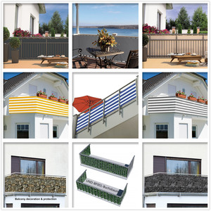 Hot Selling Stein-Optik Stone 450g/m2 0.75mx6m PVC Balcony <strong>Cover</strong> for Privacy Balcony Protection / Balkon Sichtschutz Gartenzaun - Product Image 5