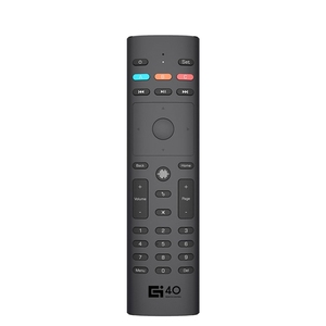 G40S 2,4G voz Air mouse Botones Numéricos giroscopio de 6 ejes control remoto TV Box usando batería AAA IR aprendizaje remoto - Product Image 1