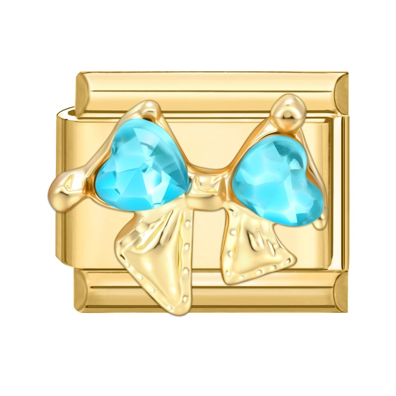 Lazo de diamante azul