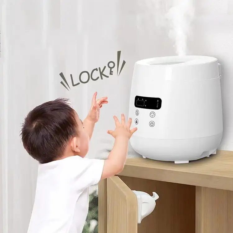 Safe Hot steam humidifier 2 in 1 heating humiditifier dehumidifier ceramic heater baby humidifier for bedroom