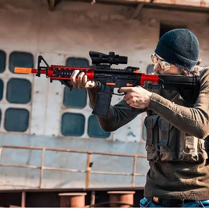 70CM manuel otomatik çift mod M4A1 elektrikli jel topu Blaster elektrikli jel topu Blaster 45 ayaklar aralığı ücretli otomatik sıçramak - Product Image 5